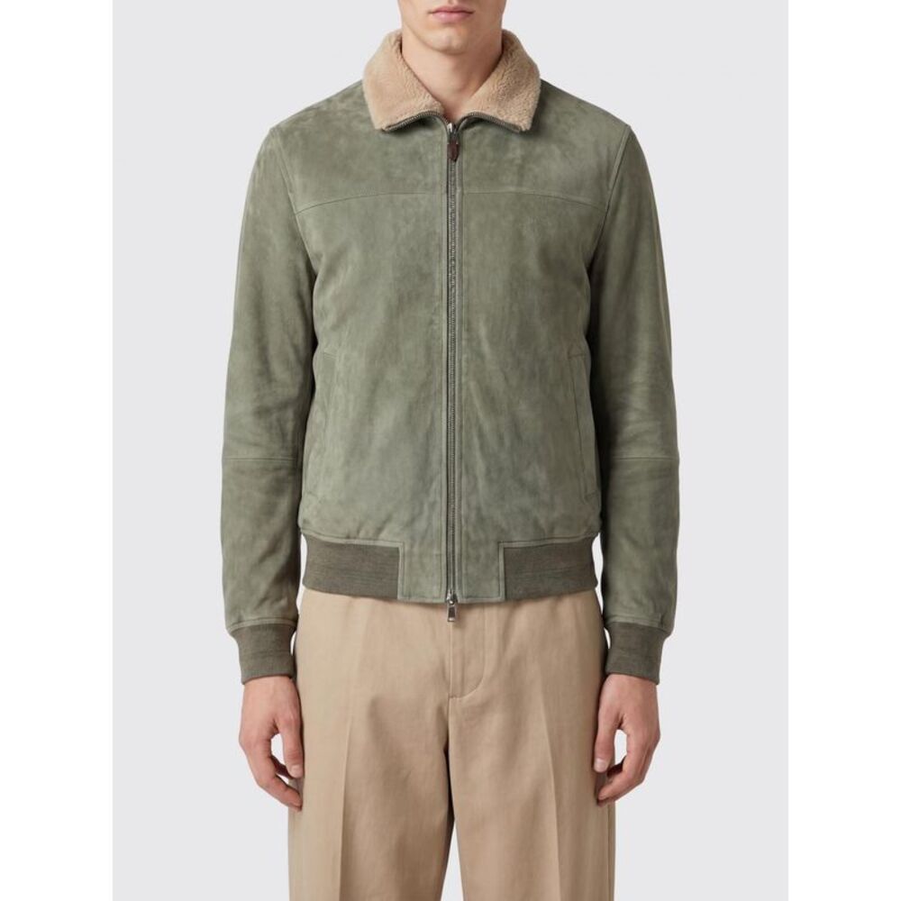 Canali Jacket Men Olive